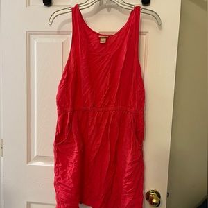 Mossimo | Coral Tank Sundress with Keyhole Open Back | Size XL